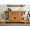 Country Oak 150cm Cross Leg Assembled Oak Sideboard - SUMMER SALE - 4