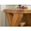 Country Oak 150cm Cross Leg Assembled Oak Sideboard - SUMMER SALE - 5