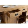 Country Oak 150cm Cross Leg Assembled Oak Sideboard - SUMMER SALE - 15