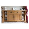 Country Oak 150cm Cross Leg Assembled Oak Sideboard - SUMMER SALE - 13