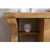 Country Oak 150cm Cross Leg Assembled Oak Sideboard - SUMMER SALE - 16