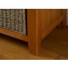 Country Oak Hallway Shoe Storage Bench 2 Wicker Baskets - 25% OFF FLASH SALE - 6