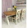 Country Oak 2.8m X Leg Double Extending Large Cream Painted Table - £300 OFF FLASH SALE - 2