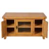 Country Oak TV unit with Glass Front - £50 OFF SUMMER SALE - 8