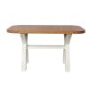 140cm Cream Painted Country Oak Dining Table Oval Corners - £80 OFF SUMMER SALE - 4