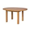 Country Oak 107cm to 145cm Round Extending Table - £60 OFF FLASH SALE - 6