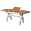 Country Oak 1.3 to 1.8m Cream Painted Extending Dining Table - £80 OFF SUMMER SALE - 7
