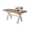 Country Oak 1.3 to 1.8m Cream Painted Extending Dining Table - £80 OFF SUMMER SALE - 8