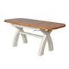 Country Oak 1.3 to 1.8m Cream Painted Extending Dining Table - £80 OFF SUMMER SALE - 11