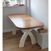 Country Oak 1.3 to 1.8m Cream Painted Extending Dining Table - £80 OFF SUMMER SALE - 4