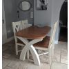 Country Oak 1.3 to 1.8m Cream Painted Extending Dining Table - £80 OFF SUMMER SALE - 6