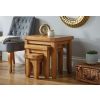 Country Oak Nest of Three Tables - SUMMER SALE - 2
