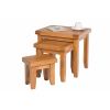 Country Oak Nest of Three Tables - SUMMER SALE - 4