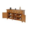 Country Oak 3 Door Fully Assembled 141cm Oak Sideboard - £100 OFF SUMMER SALE - 5
