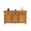 Country Oak 3 Door Fully Assembled 141cm Oak Sideboard - £100 OFF SUMMER SALE - 9