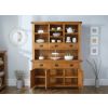 Country Oak Large Buffet and Hutch Display Cabinet Dresser - SUMMER SALE - 3