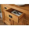 Country Oak Large Buffet and Hutch Display Cabinet Dresser - SUMMER SALE - 6