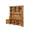 Country Oak Large Buffet and Hutch Display Cabinet Dresser - SUMMER SALE - 8