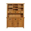 Country Oak Large Buffet and Hutch Display Cabinet Dresser - SUMMER SALE - 9
