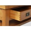 Country Oak Coffee Table with Drawer and Shelf - SUMMER SALE - 7
