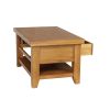 Country Oak Coffee Table with Drawer and Shelf - SUMMER SALE - 10