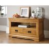 Farmhouse Oak TV Unit with 2 Drawers Fully Assembled - £60 OFF SUMMER SALE - 2