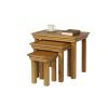 Farmhouse Large Oak Fully Assembled Nest of Three Tables - SUMMER SALE - 8