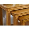 Farmhouse Large Oak Fully Assembled Nest of Three Tables - SUMMER SALE - 5