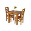 Country Oak 80cm Oak Table and 2 Windermere Oak Seat Chair Set - SUMMER SALE - 4 Country Oak 80cm Oak Table and 2 Windermere Oak Seat Chair Set - SUMMER SALE - 4