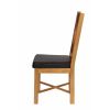 Grasmere Oak Dining Chair with Brown Leather Seat - £30 OFF FLASH SALE - 7