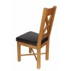 Grasmere Oak Dining Chair with Brown Leather Seat - £30 OFF FLASH SALE - 8