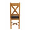 Grasmere Oak Dining Chair with Brown Leather Seat - £30 OFF FLASH SALE - 9
