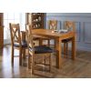 Grasmere Oak Dining Chair with Brown Leather Seat - £30 OFF FLASH SALE - 4