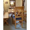 Grasmere Oak Dining Chair with Brown Leather Seat - £30 OFF FLASH SALE - 3