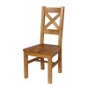 Windermere Cross Back Oak Chair With Timber Seat - £20 OFF SUMMER SALE - 3