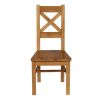 Windermere Cross Back Oak Chair With Timber Seat - £20 OFF SUMMER SALE - 4