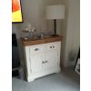 Farmhouse 80cm Cream Painted Small Oak Sideboard - SUMMER SALE - 8