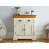 Farmhouse 80cm Cream Painted Small Oak Sideboard - SUMMER SALE - 3