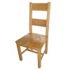 Chester Country Oak Ladder Back Timber Seat Oak Dining Chair - £20 OFF SUMMER SALE - 9