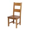 Chester Country Oak Ladder Back Timber Seat Oak Dining Chair - £20 OFF SUMMER SALE - 4