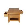 Country Oak Large 4 Drawer Coffee Table With Shelf - SUMMER SALE - 10