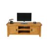 Country Oak Large Double Door Fully Assembled TV Unit - SUMMER SALE - 8
