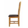 Chester Ladder Back Brown Leather Seat Oak Dining Chair - £20 OFF SUMMER SALE - 6