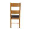 Chester Ladder Back Brown Leather Seat Oak Dining Chair - £20 OFF SUMMER SALE - 7