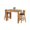 Country Oak 120cm X 80cm Tall Chunky Breakfast Bar Table - SUMMER SALE - 12