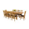 Country Oak 2.8m Double Extending Oak Dining Table - £200 OFF SUMMER SALE - 11