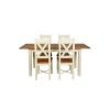 Country Oak 180cm Cream Painted Extending Dining Table and 4 Grasmere Cream Painted Chairs - SUMMER SALE - 12