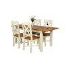 Country Oak 180cm Cream Painted Extending Dining Table and 4 Grasmere Cream Painted Chairs - SUMMER SALE - 8