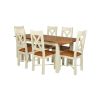 Country Oak 180cm Cream Painted Extending Dining Table 6 Grasmere Cream Painted Chairs - SUMMER SALE - 3 Country Oak 180cm Cream Painted Extending Dining Table 6 Grasmere Cream Painted Chairs - SUMMER SALE - 3