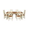 Country Oak 230cm Cream Painted Extending Dining Table and 6 Grasmere Cream Painted Chairs - SUMMER SALE - 10